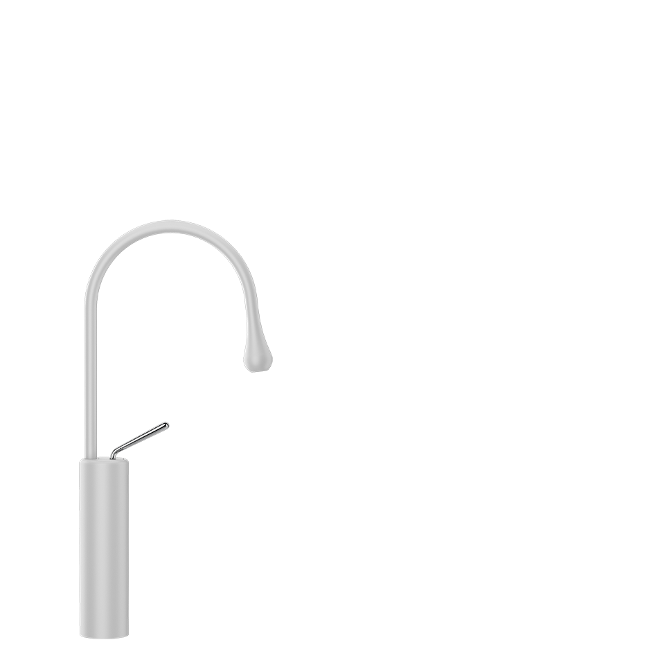Goccia Basin Mixer - 33608 Bathroom Accessories GESSI Matte White