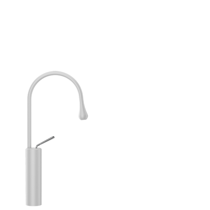 Goccia Basin Mixer - 33608 Bathroom Accessories GESSI Matte White