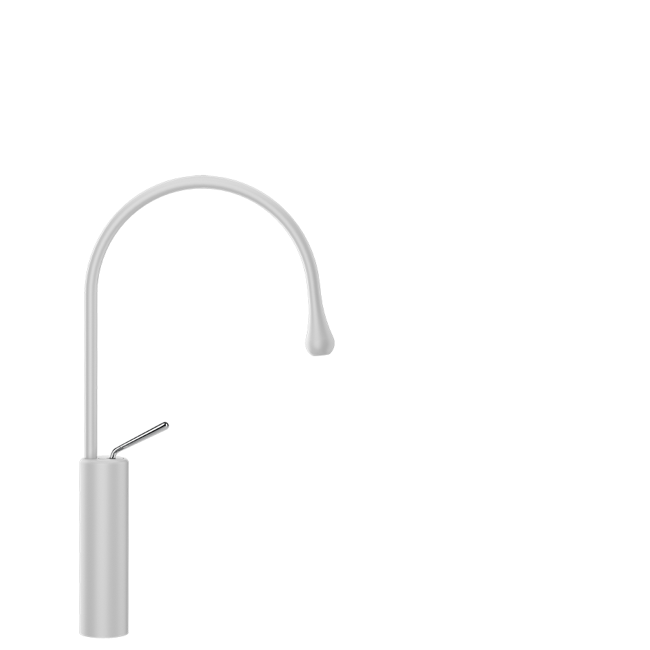 Goccia Basin Mixer - 33609 Bathroom Accessories GESSI Matte White