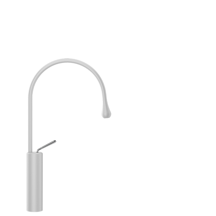 Goccia Basin Mixer - 33609 Bathroom Accessories GESSI Matte White
