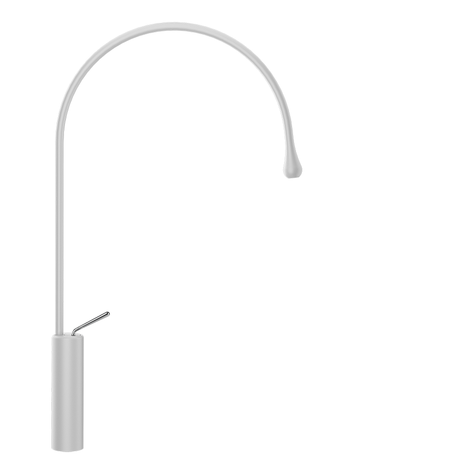 Goccia Basin Mixer - 33610 Bathroom Accessories GESSI Matte White