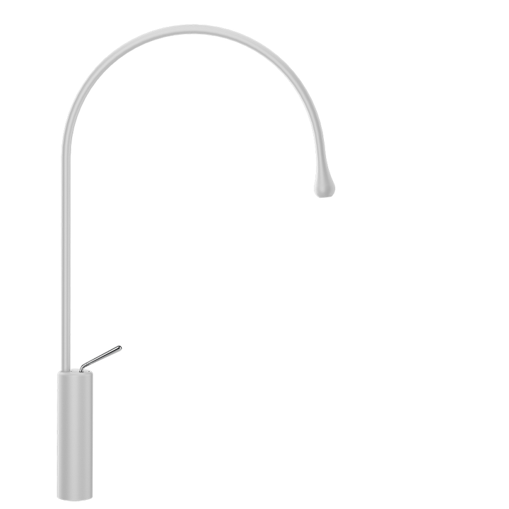 Goccia Basin Mixer - 33610 Bathroom Accessories GESSI Matte White