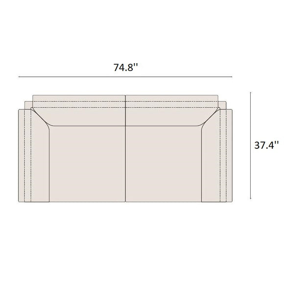 Wonder 2-Seater Sofa Loveseat Sofas Gubi