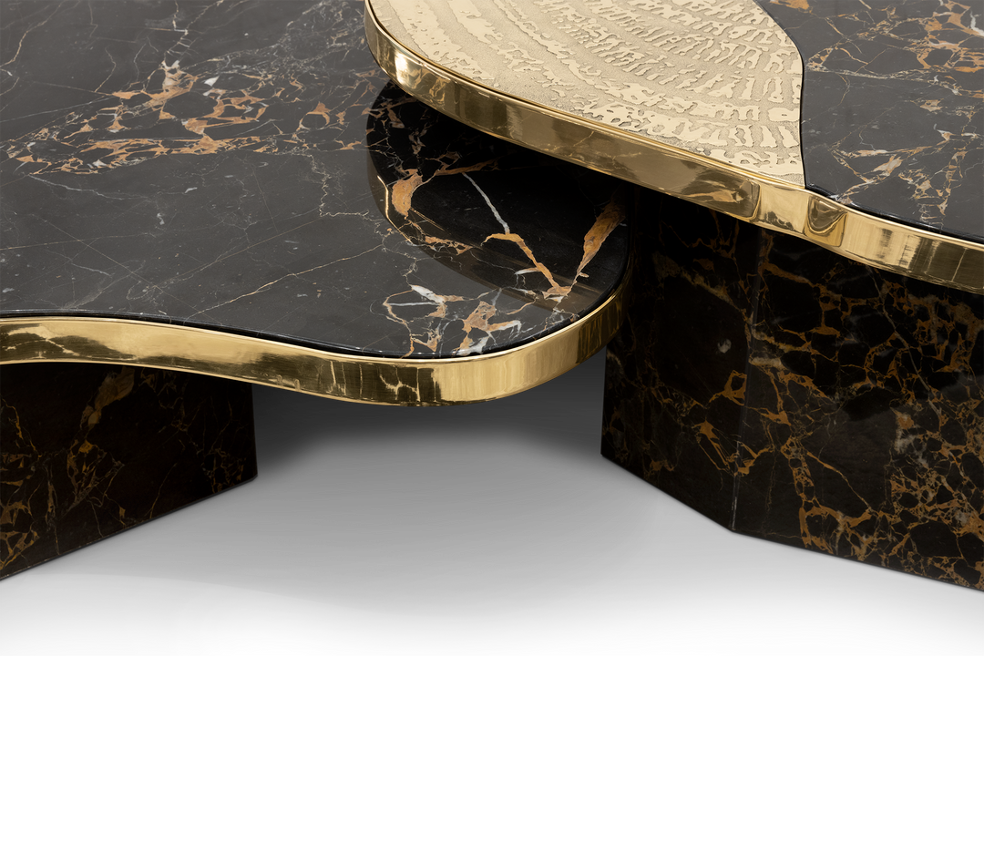 ophelia calacatta marble and gold center table - Image 29