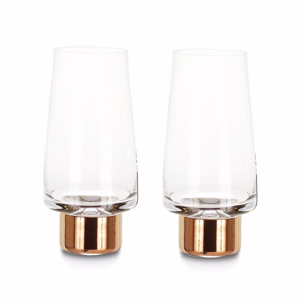 Tank High Ball Glasses (Set of 2) Cocktail Glasses Tom Dixon Copper