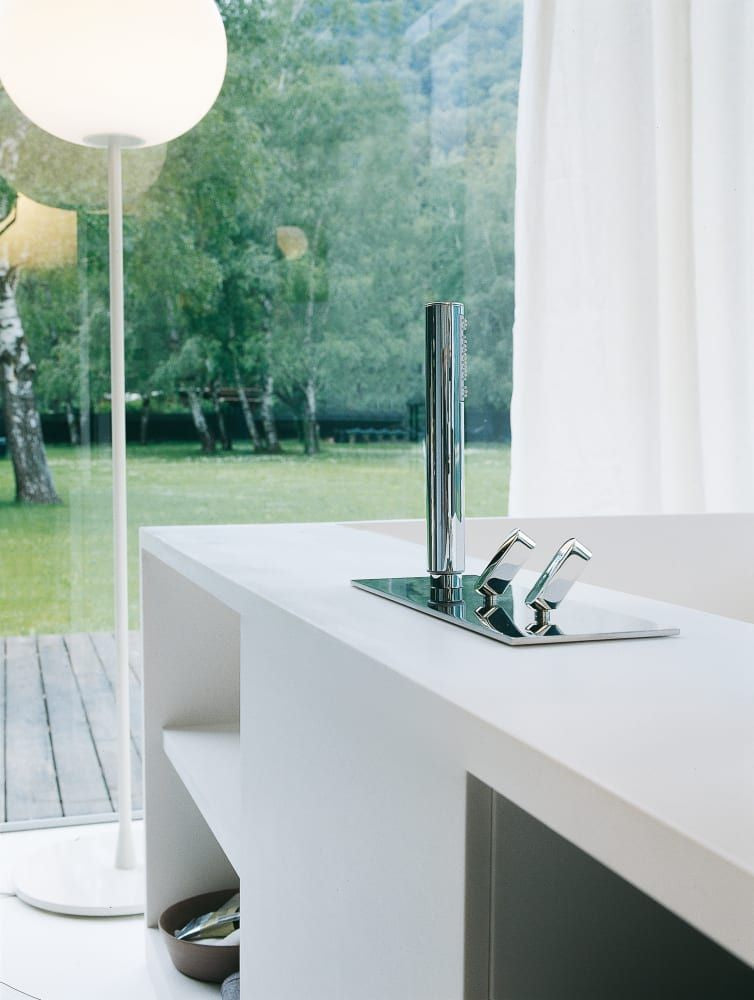 Agape Square Outdoor Deck-Mounted Tub Group Agape