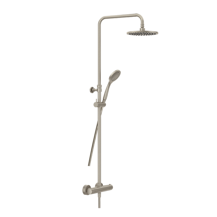 Minimalistic Thermostatic Shower Column - 35173 Showers GESSI Finox Brushed Nickel