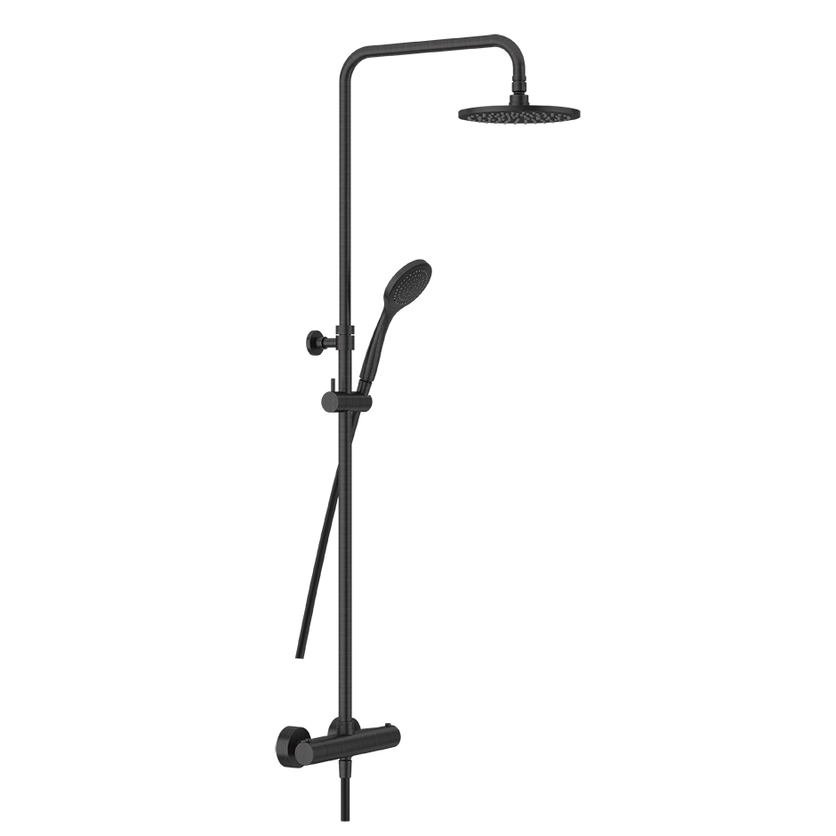 Minimalistic Thermostatic Shower Column - 35173 Showers GESSI Aged Bronze