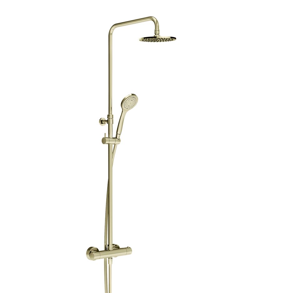 Minimalistic Thermostatic Shower Column - 35173 Showers GESSI Brass PVD