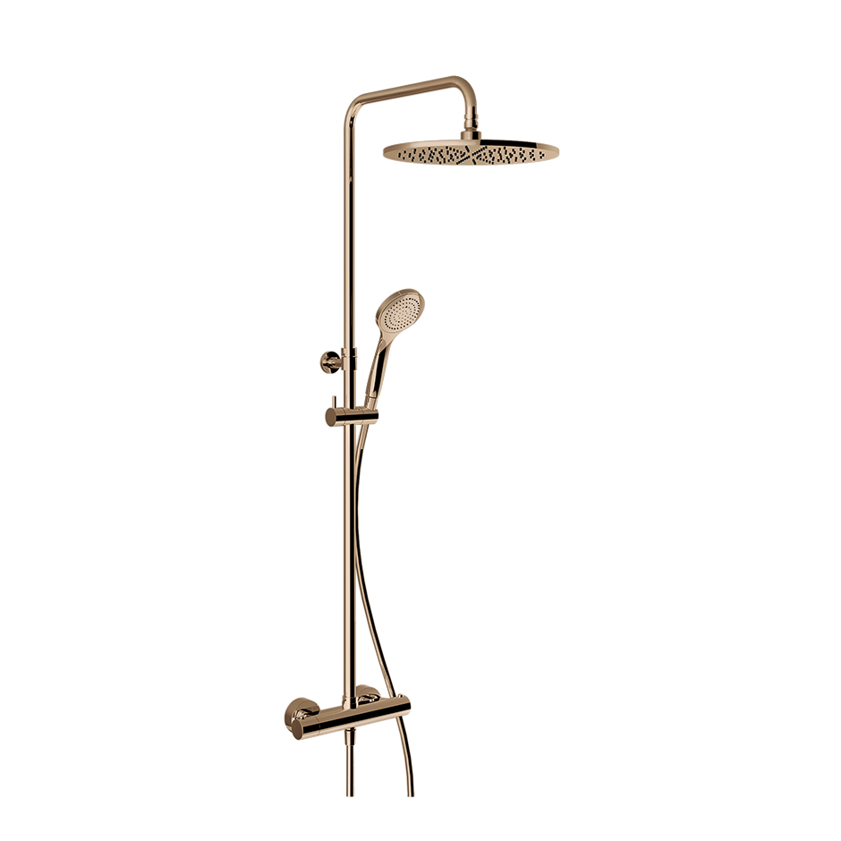 Minimalistic Thermostatic Shower Column - 35177 Showers GESSI Copper PVD