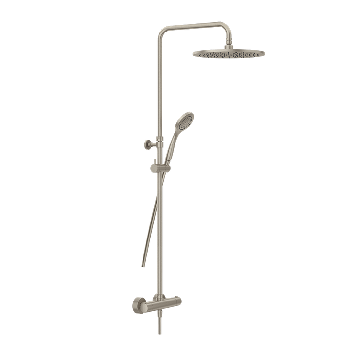 Minimalistic Thermostatic Shower Column - 35177 Showers GESSI Finox Brushed Nickel