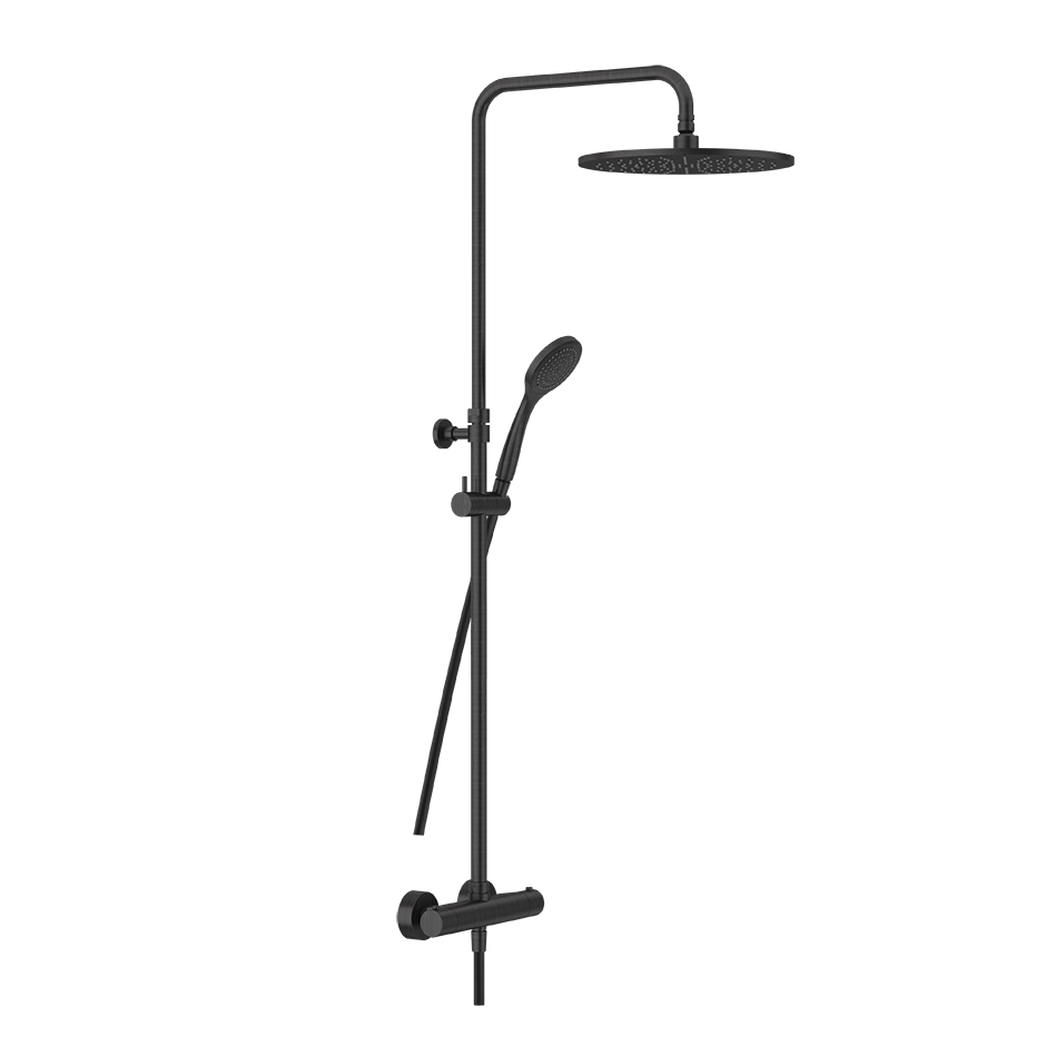 Minimalistic Thermostatic Shower Column - 35177 Showers GESSI Aged Bronze