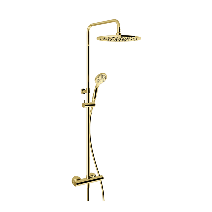 Minimalistic Thermostatic Shower Column - 35177 Showers GESSI Gold PVD