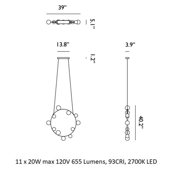 Hubble Bubble Chandelier Chandeliers Moooi