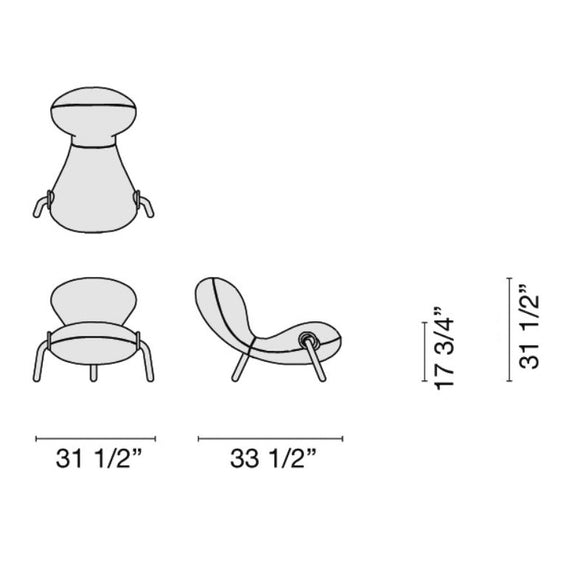 Embryo Armchair Chairs Cappellini
