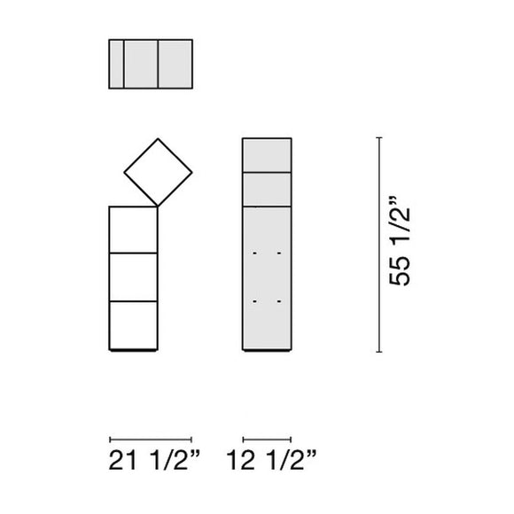 Drop Bookcase Bookcases & Standing Shelves Cappellini