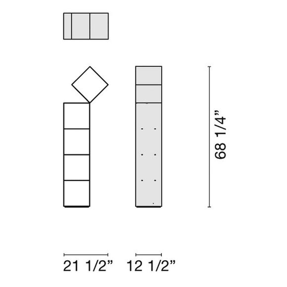 Drop Bookcase Bookcases & Standing Shelves Cappellini