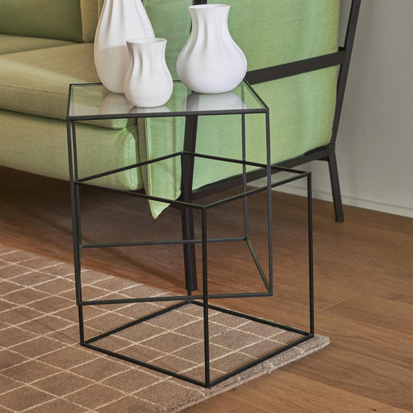 Thin Black Table Accent Tables Cappellini