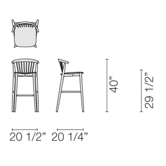 Newood Stool Table & Bar Stools Cappellini