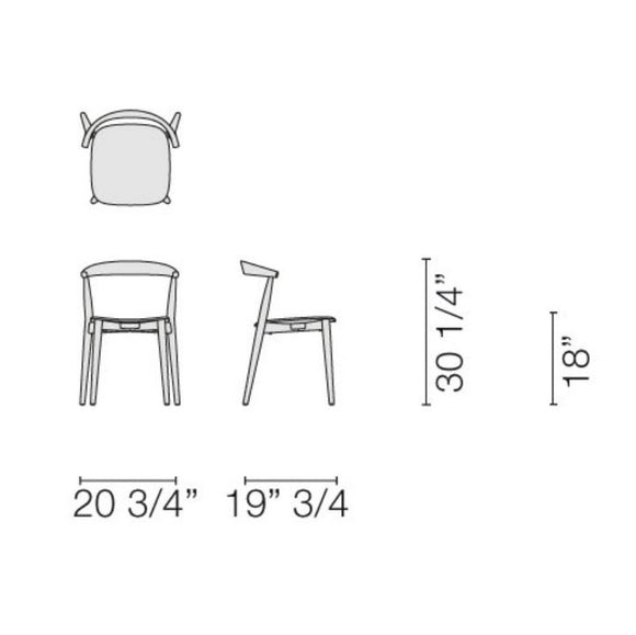 Newood Light Side Chair Chairs Cappellini