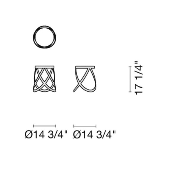 Ribbon Stool Table & Bar Stools Cappellini
