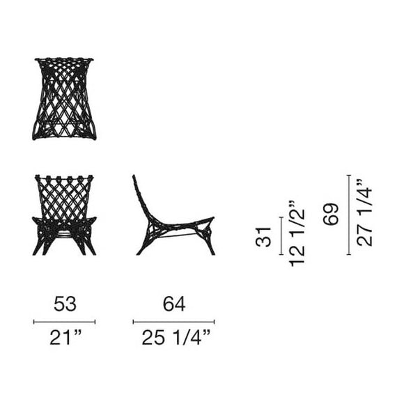 Knotted Armchair Chairs Cappellini