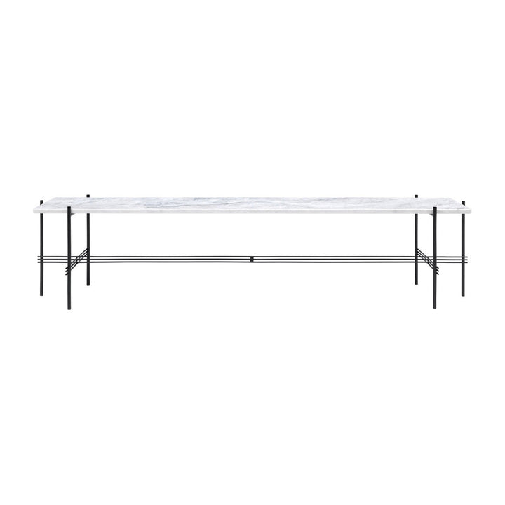 TS Low Console Table Tables Gubi White Carrara Marble