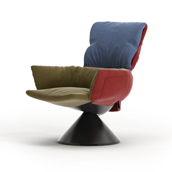 Lud'o Lounge Conical Armchair Furniture Cappellini