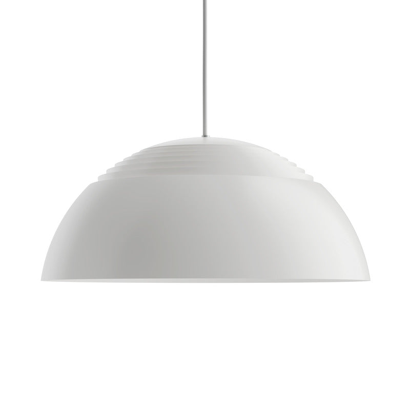 AJ Royal Pendant Light Lighting Louis Poulsen White Large: 19.7 in diameter 2700K - Warm White