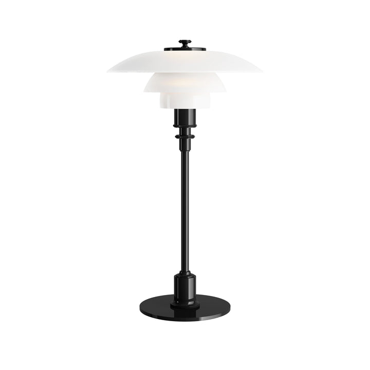 PH 2/1 Table Lamp Table Lamps Louis Poulsen White Glass / Black Metalized