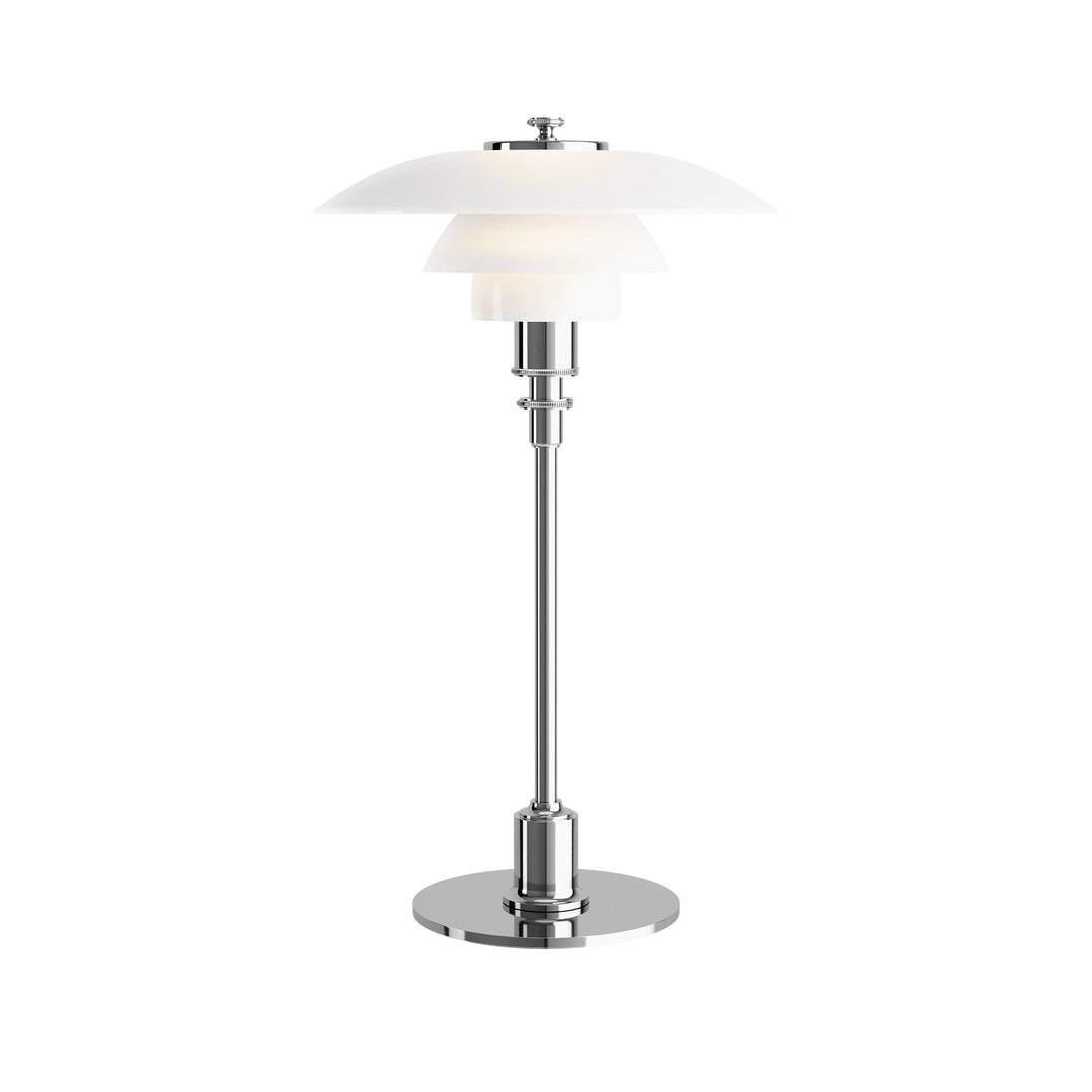 PH 2/1 Table Lamp Table Lamps Louis Poulsen White Glass / Chrome