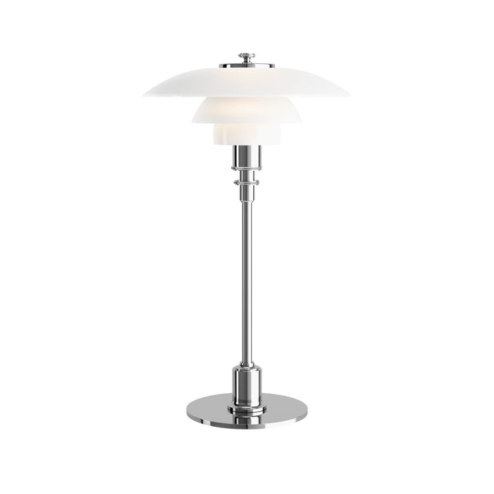 PH 2/1 Table Lamp Table Lamps Louis Poulsen White Glass / Chrome