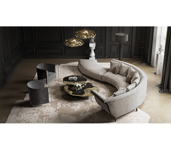 ophelia portoro marble and gold center table Coffee Tables Boca Do Lobo