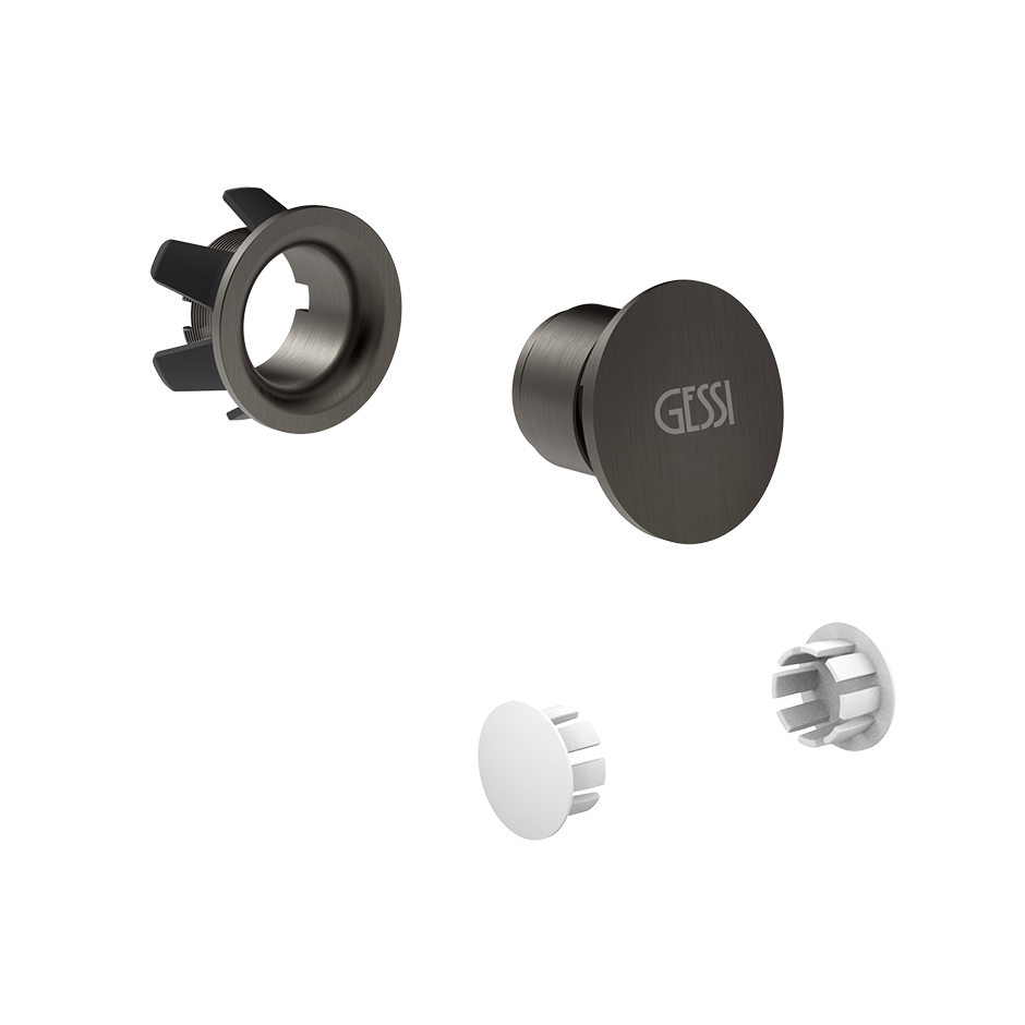 Gessi316 Finished Cover Cap - 37587 Bathroom Accessories GESSI Black Metal Brushed PVD