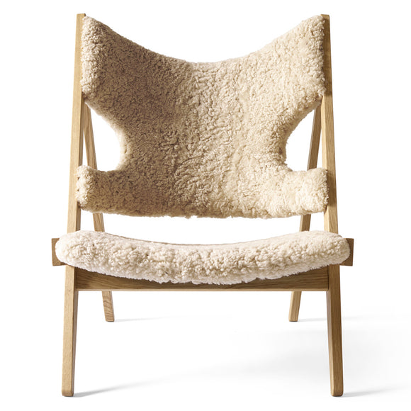 Knitting Lounge Chair Sheepskin Upholstery Chairs Audo Copenhagen