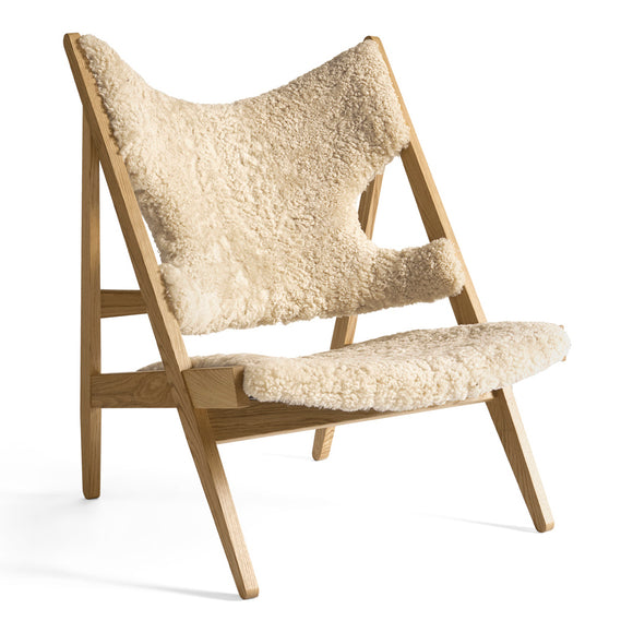 Knitting Lounge Chair Sheepskin Upholstery Chairs Audo Copenhagen