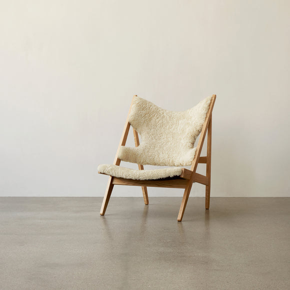 Knitting Lounge Chair Sheepskin Upholstery Chairs Audo Copenhagen