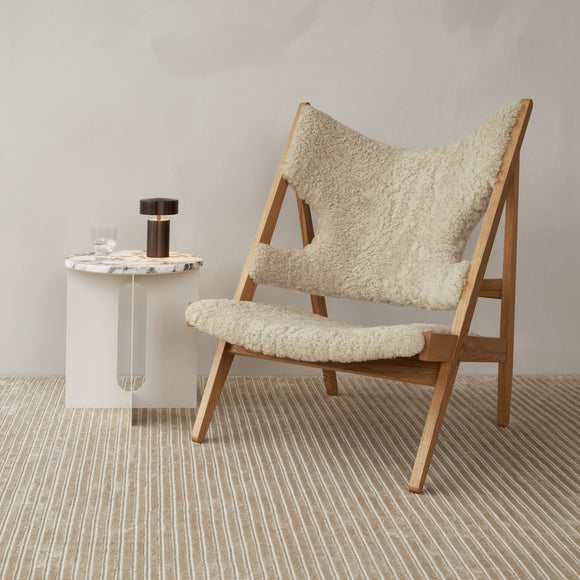 Knitting Lounge Chair Sheepskin Upholstery Chairs Audo Copenhagen