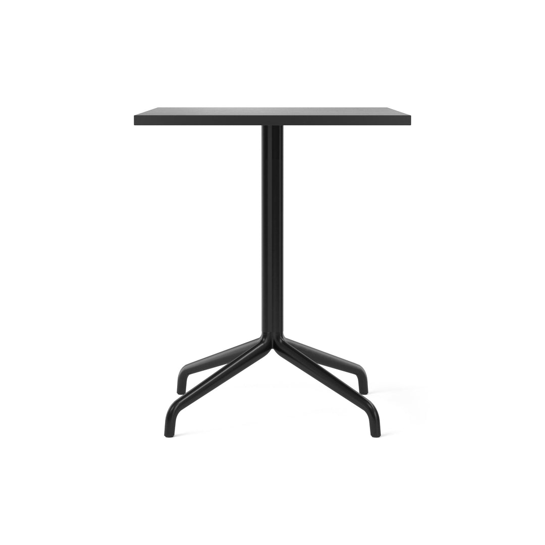 Harbour Column Rectangular Table Tables Audo Copenhagen Black Oak Veneer Star Base Dining: 28.5 in height