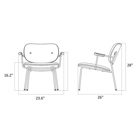 Co Fully Upholstered Lounge Chair Chairs Audo Copenhagen