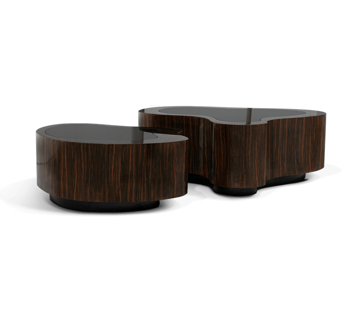 wave polished brass center table - Image 62