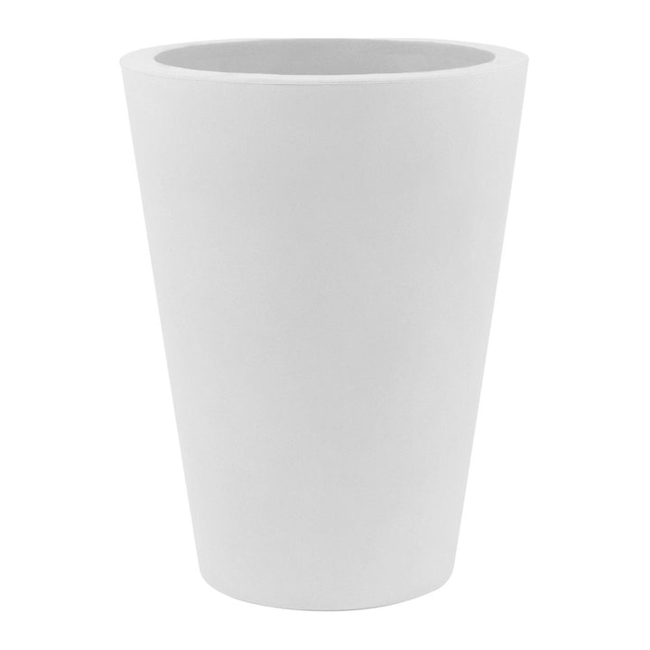 High Cone Planter Outdoor Vondom White Small 