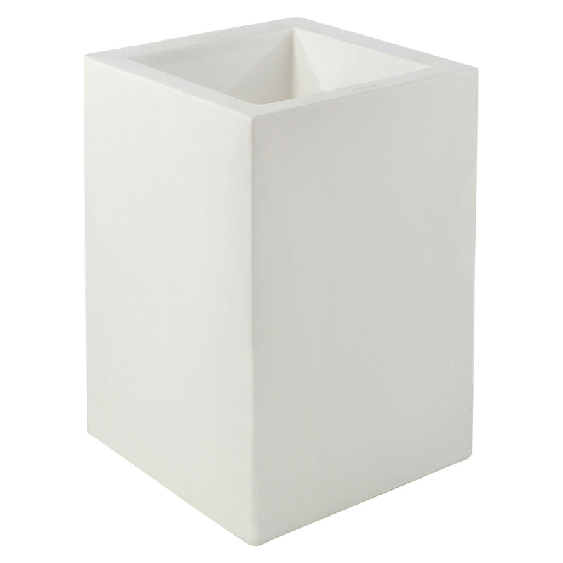 Cube Planter Outdoor Vondom White Tall Small 