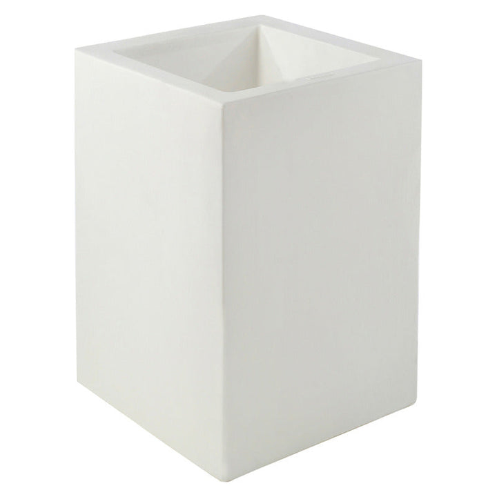 Cube Planter Outdoor Vondom White Tall Small 