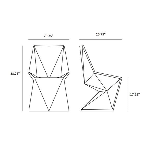 Vertex Chair (Showroom Piece) Outdoor Vondom