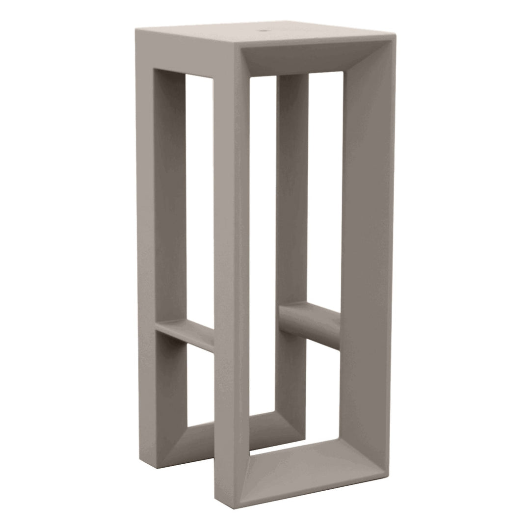 Frame Bar Stool Outdoor Vondom Stool Only Basic Taupe