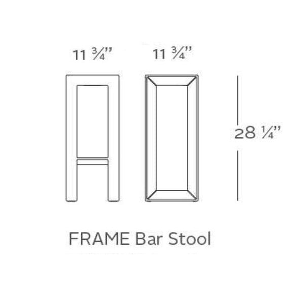 Frame Bar Stool Outdoor Vondom   