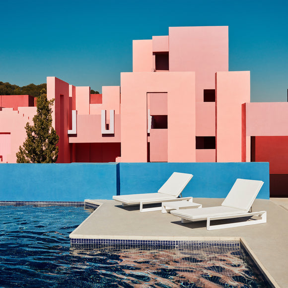 Frame Sun Chaise Table Outdoor Vondom   