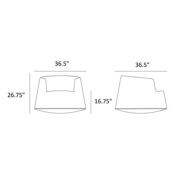 Roulette Rocking Chair Outdoor Vondom