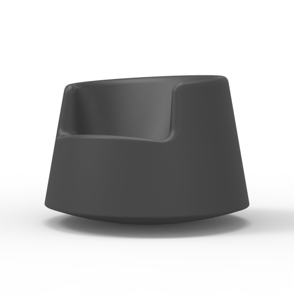 Roulette Rocking Chair Outdoor Vondom Large ( 93x93x68 cm) Basic Anthracite
